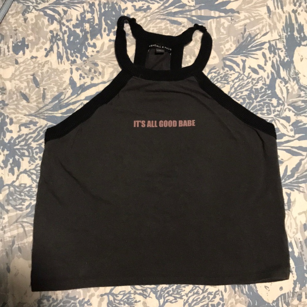 Crop top "it's all good babe"